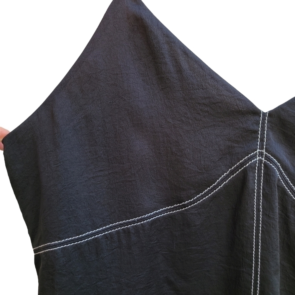 Express Black Tank Top with Accent Stitching - Picture 3 of 9